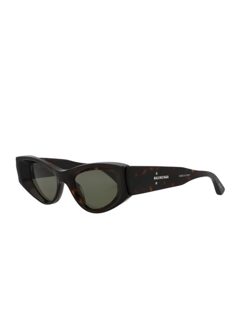 New Balenciaga Womens Cat Eye Havana Havana Green Fashion Designer Sunglasses